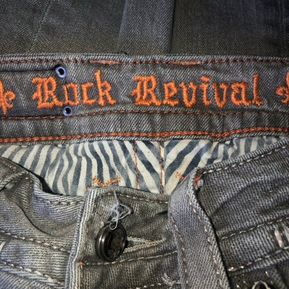 Rock Revival gray Celine skinny jeans size 25 - Picture 2 of 6